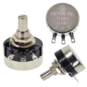 پتانسیومتر تک دور فلزی RV24YD